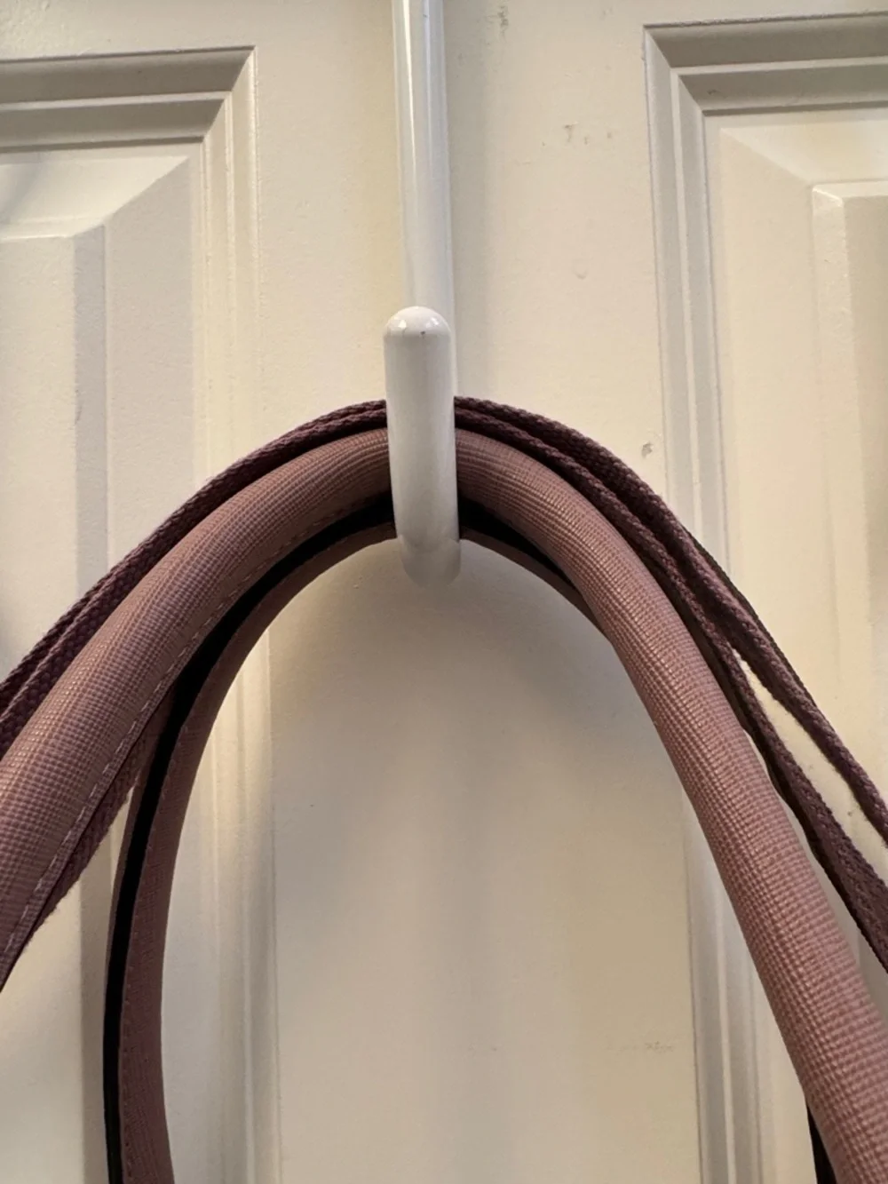 Mauve Structured Tote Bag for Women, Like New